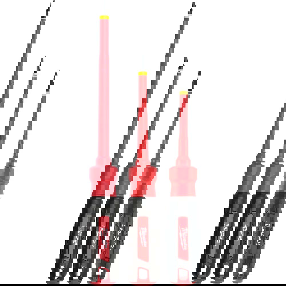 Screwdriver Set: 3 Pc, Slotted & Square